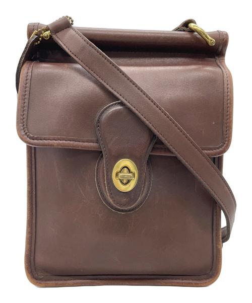 COACH（コーチ）COACH (コーチ) ターンロックショルダーバッグ ブラウンの古着・服飾アイテム