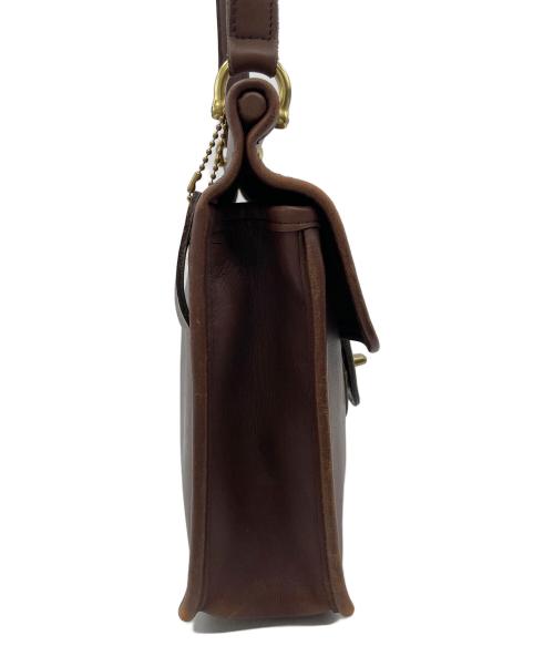 COACH（コーチ）COACH (コーチ) ターンロックショルダーバッグ ブラウンの古着・服飾アイテム