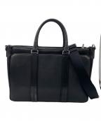 COACHコーチ）の古着「レキシントン サフィアーノ メトロポリタン ビジネスバッグ」｜ブラック