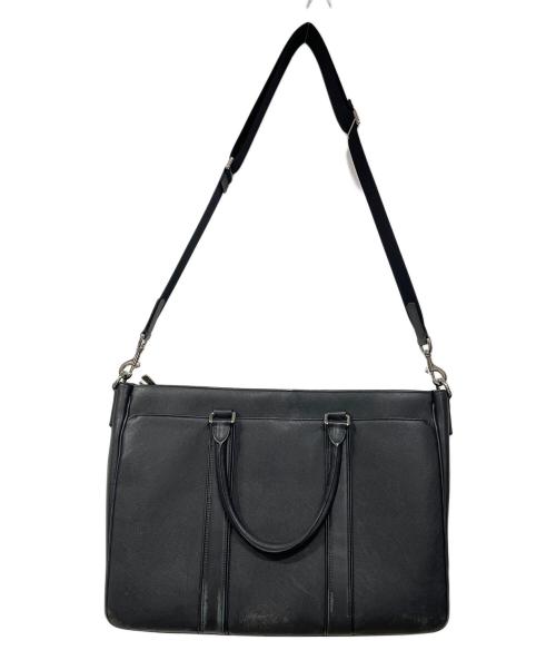 COACH（コーチ）COACH (コーチ) レキシントン サフィアーノ メトロポリタン ビジネスバッグ ブラックの古着・服飾アイテム