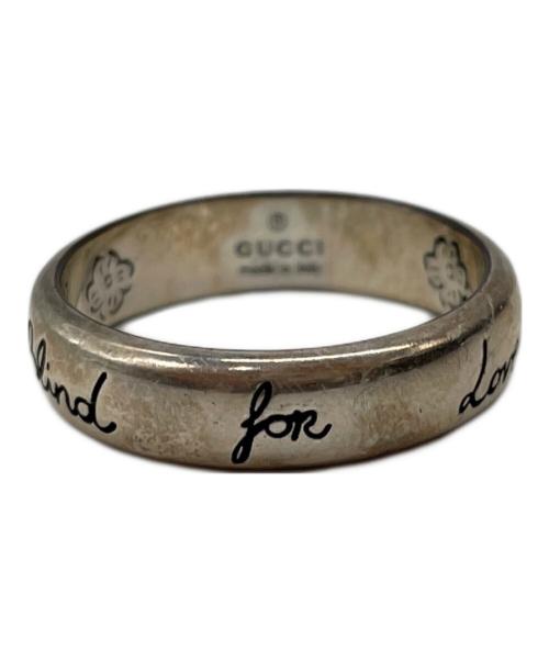 GUCCI（グッチ）GUCCI (グッチ) BLIND FOR LOVE シルバーリング サイズ:16の古着・服飾アイテム