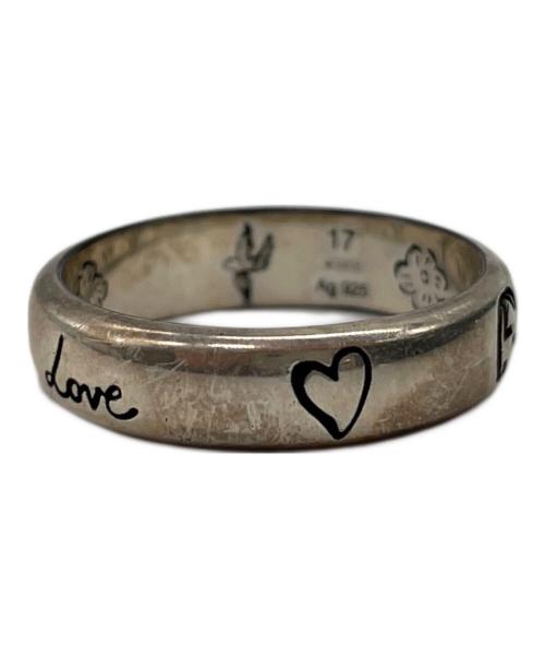 GUCCI（グッチ）GUCCI (グッチ) BLIND FOR LOVE シルバーリング サイズ:16の古着・服飾アイテム