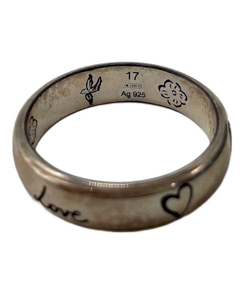 GUCCI（グッチ）GUCCI (グッチ) BLIND FOR LOVE シルバーリング サイズ:16の古着・服飾アイテム