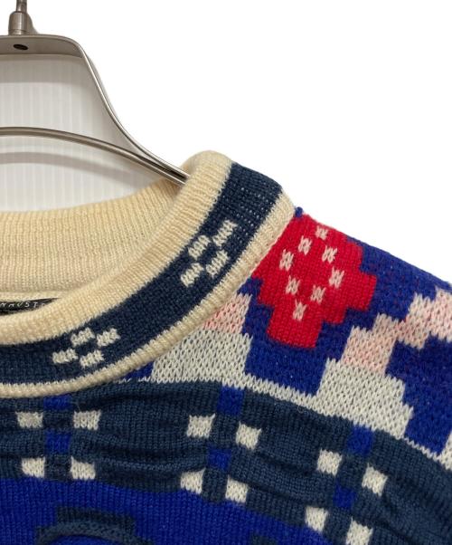 Coogi（クージー）Coogi (クージー) 3Dニット マルチカラー サイズ:Mの古着・服飾アイテム