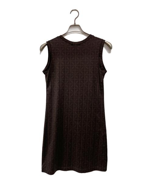 FENDI（フェンディ）FENDI (フェンディ) ノースリーブワンピース ブラウン サイズ:Mの古着・服飾アイテム