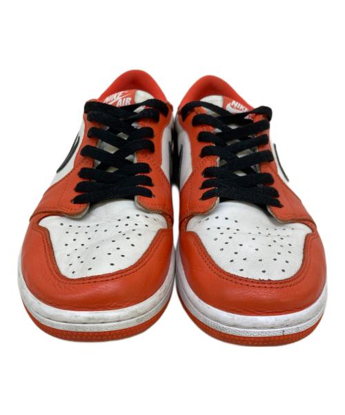 NIKE（ナイキ）NIKE (ナイキ) ローカットスニーカー ホワイト×オレンジ サイズ:28cmの古着・服飾アイテム