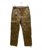 TAIONタイオン）の古着「MILITARY CARGO DOWN PANTS（ミリタリー カーゴダウンパンツ）」｜ブラウン