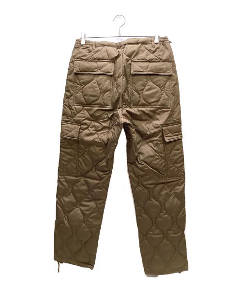 TAION（タイオン）TAION (タイオン) MILITARY CARGO DOWN PANTS（ミリタリー カーゴダウンパンツ） ブラウン サイズ:L 未使用品の古着・服飾アイテム