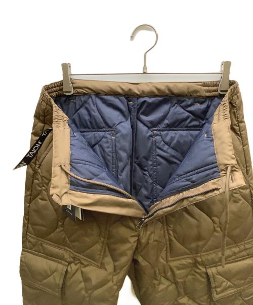 TAION（タイオン）TAION (タイオン) MILITARY CARGO DOWN PANTS（ミリタリー カーゴダウンパンツ） ブラウン サイズ:L 未使用品の古着・服飾アイテム