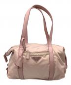 PRADAプラダ）の古着「ミニボストンバッグ」｜ピンク