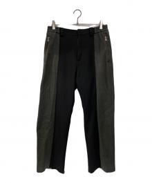 DIESEL（ディーゼル）の古着「切替パンツ」｜ブラック×グレー