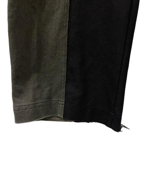 DIESEL（ディーゼル）DIESEL (ディーゼル) 切替パンツ ブラック×グレー サイズ:W50の古着・服飾アイテム