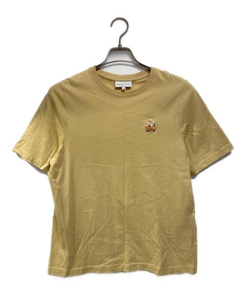 maison kitsune（メゾンキツネ）maison kitsune (メゾンキツネ) 半袖カットソー ベージュ サイズ:XSの古着・服飾アイテム