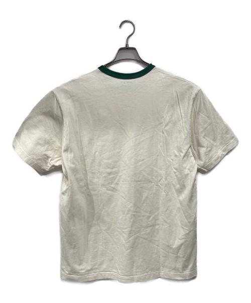 BlackEyePatch（ブラックアイパッチ）BlackEyePatch (ブラックアイパッチ) 半袖カットソー アイボリー×グリーン サイズ:extra　largeの古着・服飾アイテム