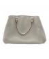 中古・古着 COACH (コーチ) Flower Applique Small Margo Carryall ホワイト：10000円