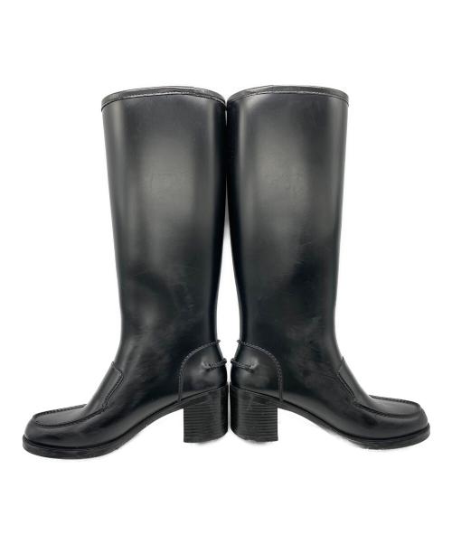 Salvatore Ferragamo（サルヴァトーレ フェラガモ）Salvatore Ferragamo (サルヴァトーレ フェラガモ) ラバーブーツ ブラック サイズ:8の古着・服飾アイテム