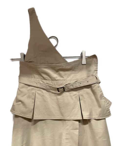 Snidel（スナイデル）Snidel (スナイデル) ワンショルダースカート ベージュの古着・服飾アイテム