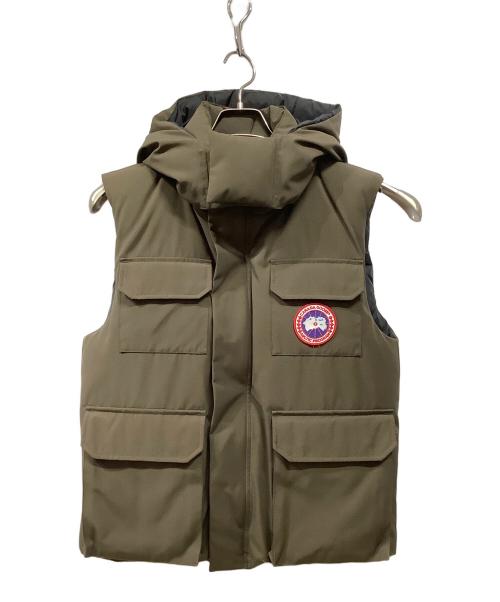CANADA GOOSE（カナダグース）CANADA GOOSE (カナダグース) ダウンベスト オリーブ サイズ:Mの古着・服飾アイテム