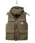 CANADA GOOSE（カナダグース）の古着「ダウンベスト」｜オリーブ