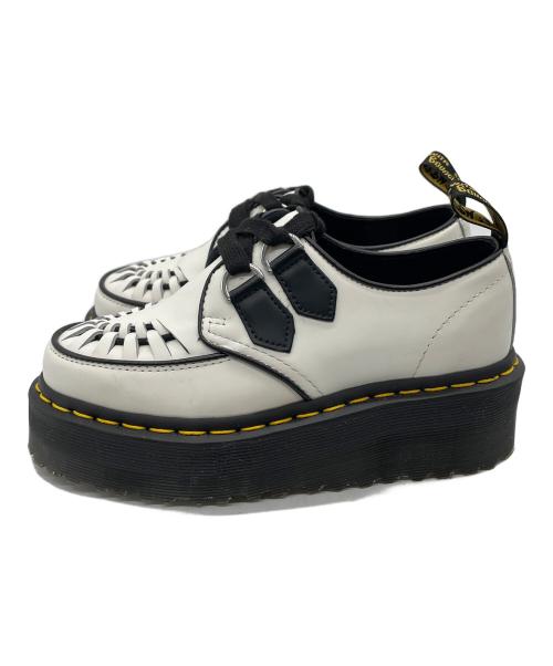 Dr.Martens（ドクターマーチン）Dr.Martens (ドクターマーチン) SIDNEY2ホール シューズ ホワイト×ブラック サイズ:UK 3の古着・服飾アイテム