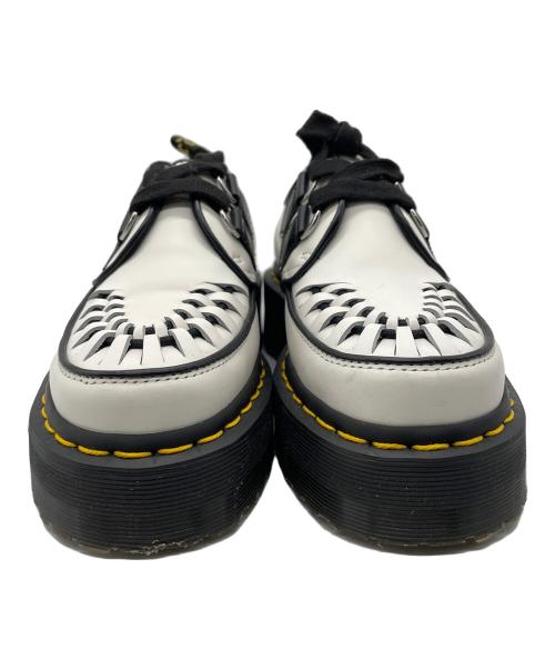 Dr.Martens（ドクターマーチン）Dr.Martens (ドクターマーチン) SIDNEY2ホール シューズ ホワイト×ブラック サイズ:UK 3の古着・服飾アイテム