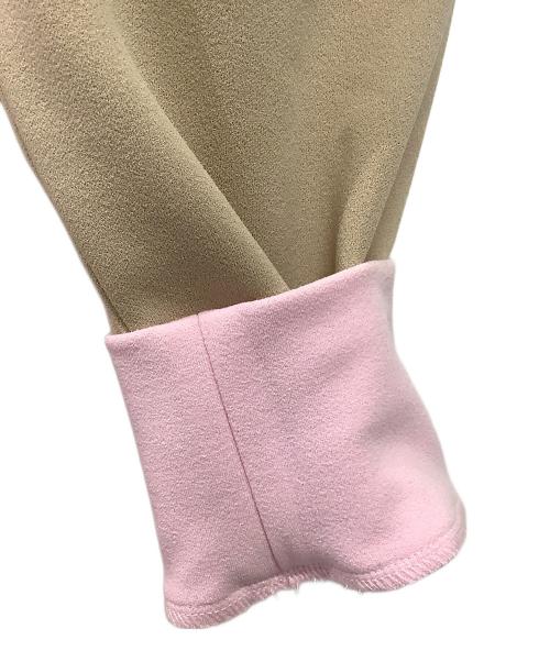 furfur（ファーファー）FURFUR (ファーファー) ポロシャツミニワンピース ベージュ×ピンク サイズ:Fの古着・服飾アイテム