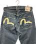 中古・古着 EVISU (エヴィス) カモメ ペイント デニムパンツ ネイビー サイズ: W38×L35：10000円