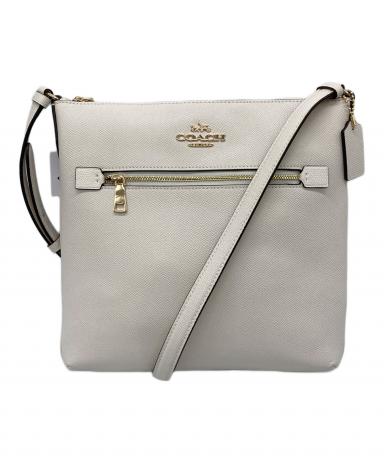 COACH コーチ ショルダーバッグ  白 【古着】【中古】【送料無料】 中古・古着通販】COACH (コーチ) ショルダーバッグ ホワイト｜ブランド