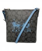 COACHコーチ）の古着「シグネチャー キャンバス・ホース アンド スレイ」｜ブラック