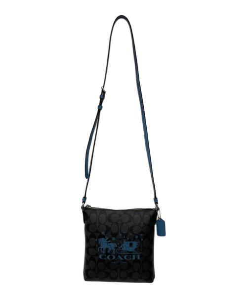 COACH（コーチ）COACH (コーチ) シグネチャー キャンバス・ホース アンド スレイ ブラックの古着・服飾アイテム