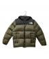 THE NORTH FACE（ザ ノース フェイス）の古着「Nuptse Hoodie/ヌプシフーディー」｜グリーン×ブラック