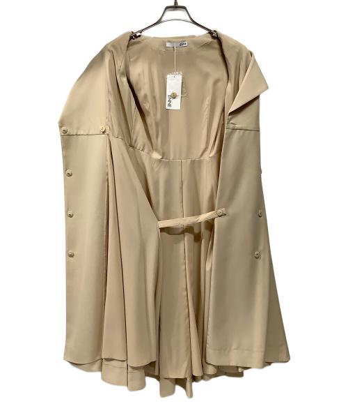 JENNE（ジェンヌ）JENNE (ジェンヌ) ローマ風トレンチドレス ベージュ サイズ:Mの古着・服飾アイテム
