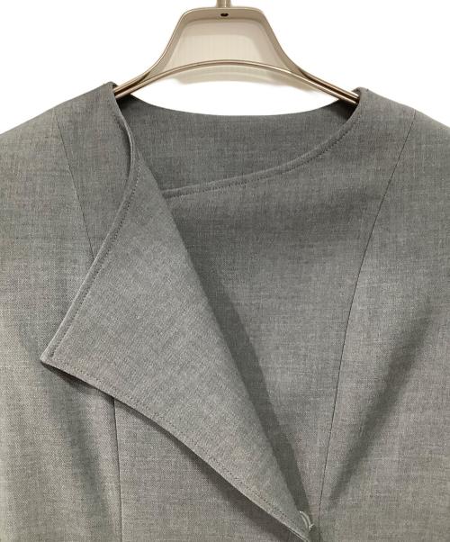 JENNI（ジェニィ）JENNI (ジェニィ) カラー折り返しワンピース グレー サイズ:Mの古着・服飾アイテム