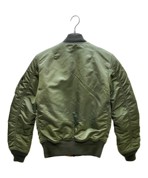 ALPHA（アルファ）ALPHA (アルファ) フライトジャケット グリーン サイズ:Sの古着・服飾アイテム