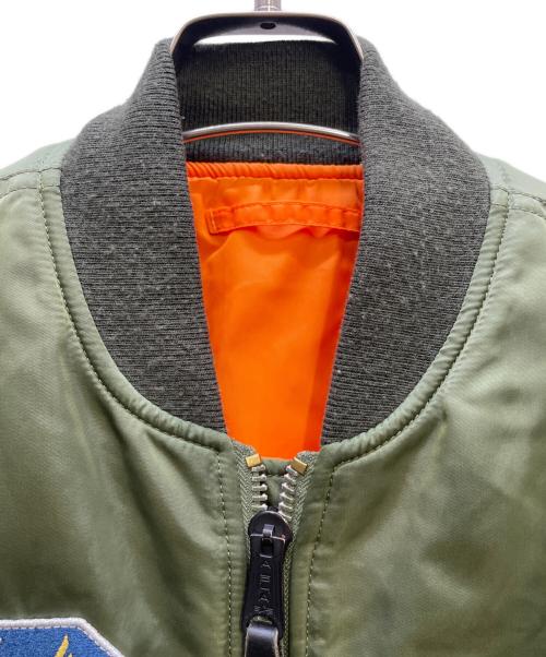 ALPHA（アルファ）ALPHA (アルファ) フライトジャケット グリーン サイズ:Sの古着・服飾アイテム