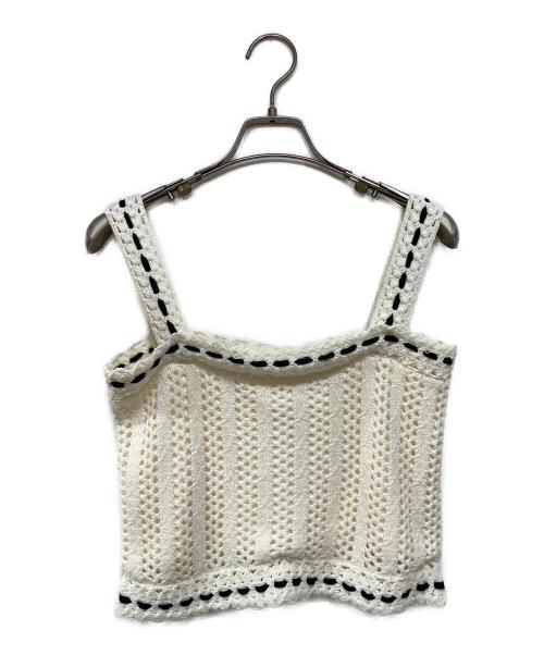 HER LIP TO（ハーリップトゥ）Her lip to (ハーリップトゥ) マーメイドクロシェセットアップ ホワイト サイズ:FREEの古着・服飾アイテム
