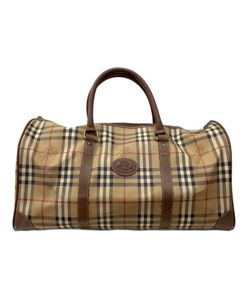 Burberry's（バーバリー）Burberry's (バーバリー) ボストンバッグ ブラウンの古着・服飾アイテム
