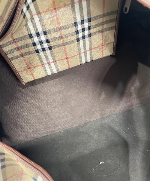 Burberry's（バーバリー）Burberry's (バーバリー) ボストンバッグ ブラウンの古着・服飾アイテム
