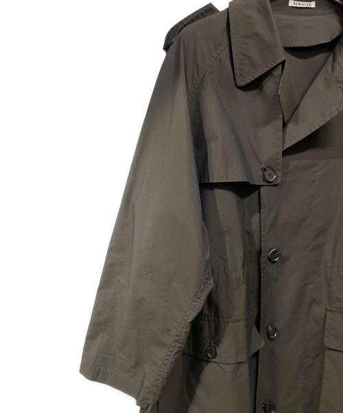 AURALEE（オーラリー）AURALEE (オーラリー) FINX NYLON CHAMBRAY FIELD COAT ダークブラウン サイズ:3の古着・服飾アイテム