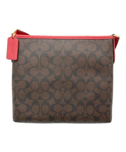 COACH（コーチ）COACH (コーチ) ショルダーバッグ レッド×ブラウン 未使用品の古着・服飾アイテム