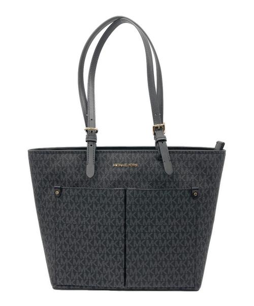 MICHAEL KORS（マイケル・コース）MICHAEL KORS (マイケル・コース) ジェット セット トラベル シグネチャー ハンドバッグ ブラック 未使用品の古着・服飾アイテム