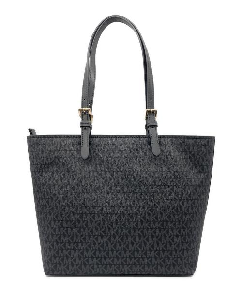 MICHAEL KORS（マイケル・コース）MICHAEL KORS (マイケル・コース) ジェット セット トラベル シグネチャー ハンドバッグ ブラック 未使用品の古着・服飾アイテム