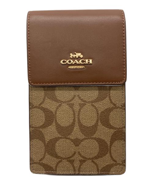 COACH（コーチ）COACH (コーチ) ノース／サウス フォーン クロスボディ・シグネチャー キャンバス 未使用品の古着・服飾アイテム