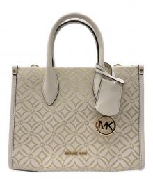 MICHAEL KORS（マイケル・コース）の古着「ミレラ ジャガード ハンドバッグ」｜ホワイト