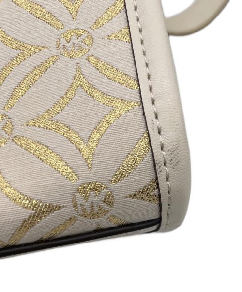 MICHAEL KORS（マイケル・コース）MICHAEL KORS (マイケル・コース) ミレラ ジャガード ハンドバッグ ホワイト 未使用品の古着・服飾アイテム