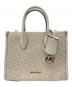 MICHAEL KORS（マイケル・コース）の古着「ミレラ ジャガード ハンドバッグ」｜ホワイト