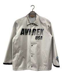 AVIREX（アヴィレックス）の古着「コーチジャケット」｜ライトグレー