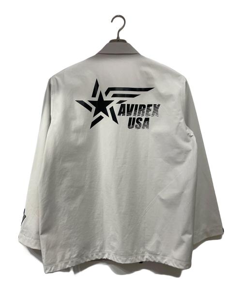 AVIREX（アヴィレックス）AVIREX (アヴィレックス) コーチジャケット ライトグレー サイズ:2XLの古着・服飾アイテム