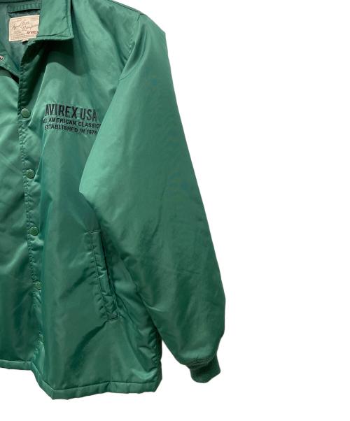 AVIREX（アヴィレックス）AVIREX (アヴィレックス) ヴァーシティー コーチジャケット グリーン サイズ:２XLの古着・服飾アイテム