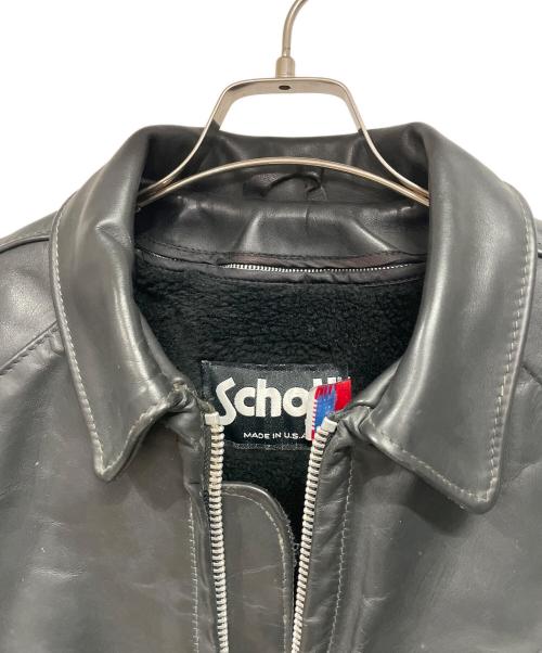 Schott（ショット）Schott (ショット) ボアライナー付レザージャケット ブラック サイズ:38の古着・服飾アイテム